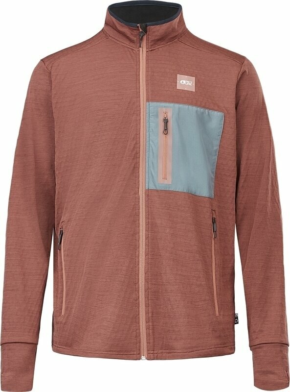 Majica s kapuljačom na otvorenom Picture Bake Grid FZ Tech Fleece Cedar Wood S Majica s kapuljačom na otvorenom