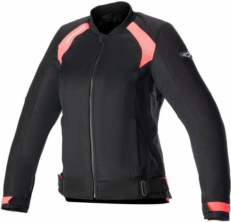 Levně Alpinestars Eloise V2 Women's Air Jacket Black/Diva Pink L Textilní bunda