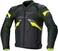 Giacca di pelle Alpinestars GP Plus R V3 Rideknit Leather Jacket Black/Yellow Fluo 48 Giacca di pelle