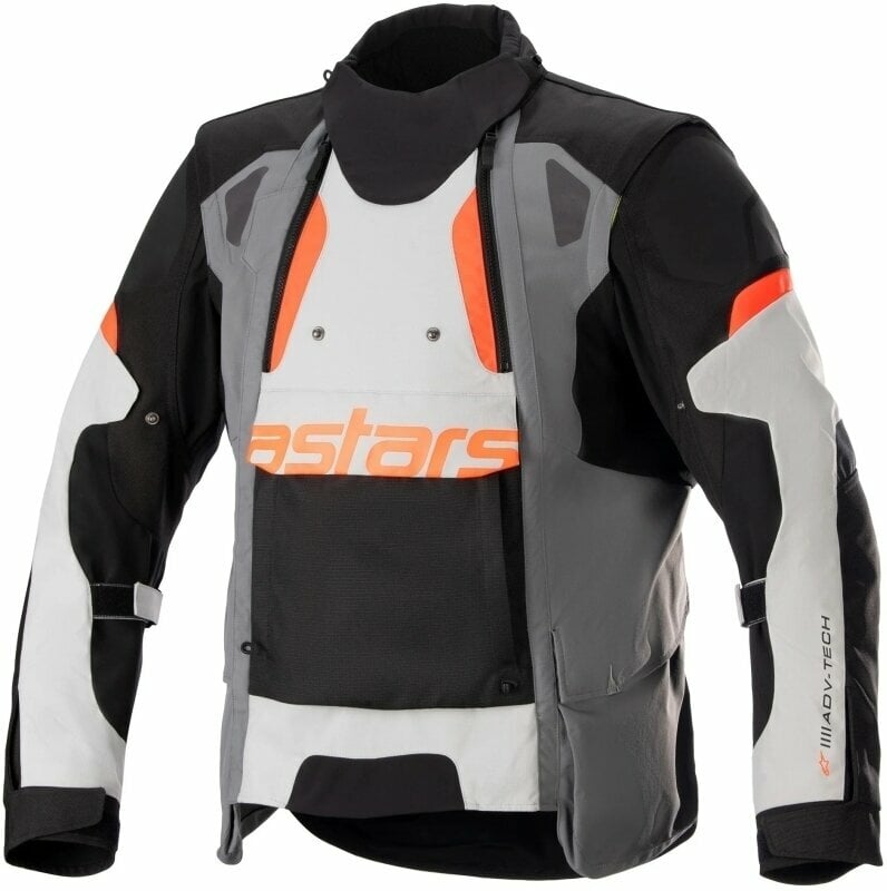 Textile Jacket Alpinestars Halo Drystar Jacket Dark Gray/Ice Gray/Black 4XL Textile Jacket