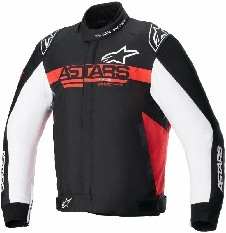 Giacca in tessuto Alpinestars Monza-Sport Jacket Black/Bright Red/White 3XL Giacca in tessuto