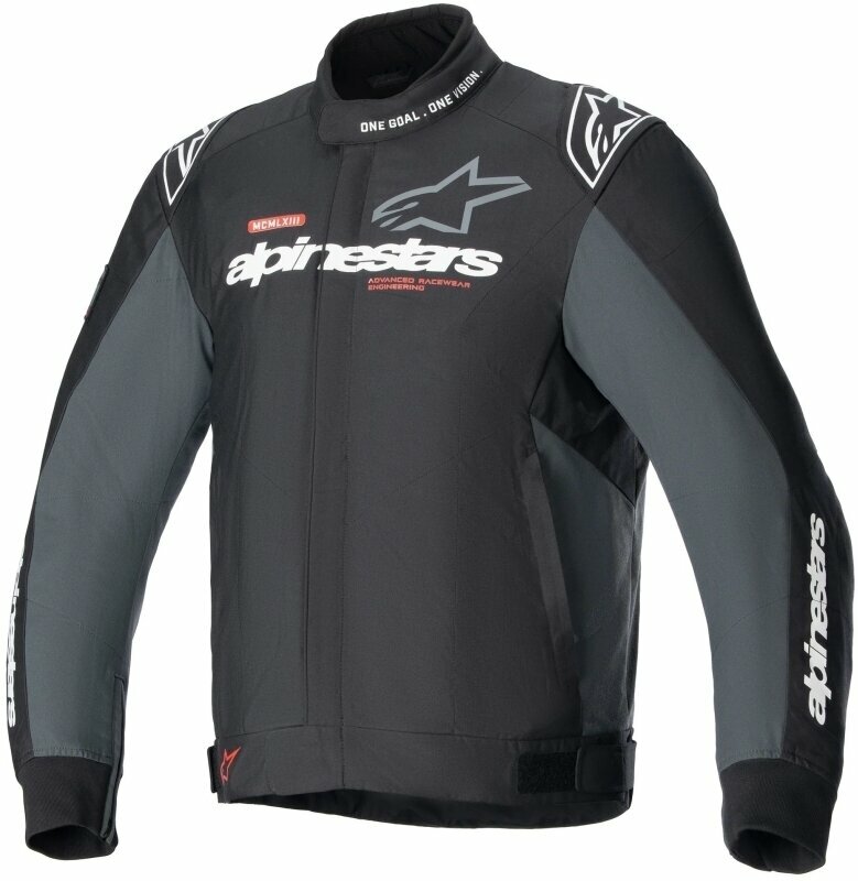 Chaqueta textil Alpinestars Monza-Sport Jacket Black/Tar Gray 3XL Chaqueta textil