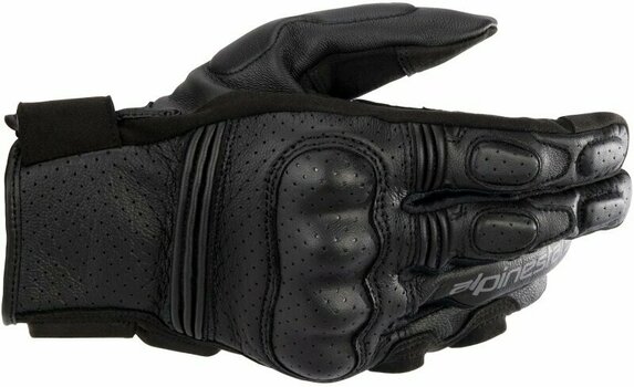 Rukavice Alpinestars Phenom Leather Air Gloves Black/Black 3XL Rukavice - 1