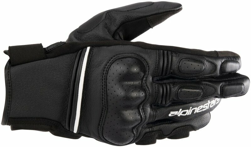 Luvas para motociclos Alpinestars Phenom Leather Gloves Black/White 3XL Luvas para motociclos