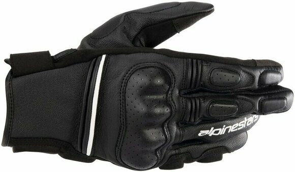 Motorcykelhandskar Alpinestars Phenom Leather Gloves Black/White 3XL Motorcykelhandskar - 1