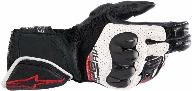 Rękawice motocyklowe Alpinestars SP-8 V3 Air Gloves Black/White/Bright Red XL Rękawice motocyklowe
