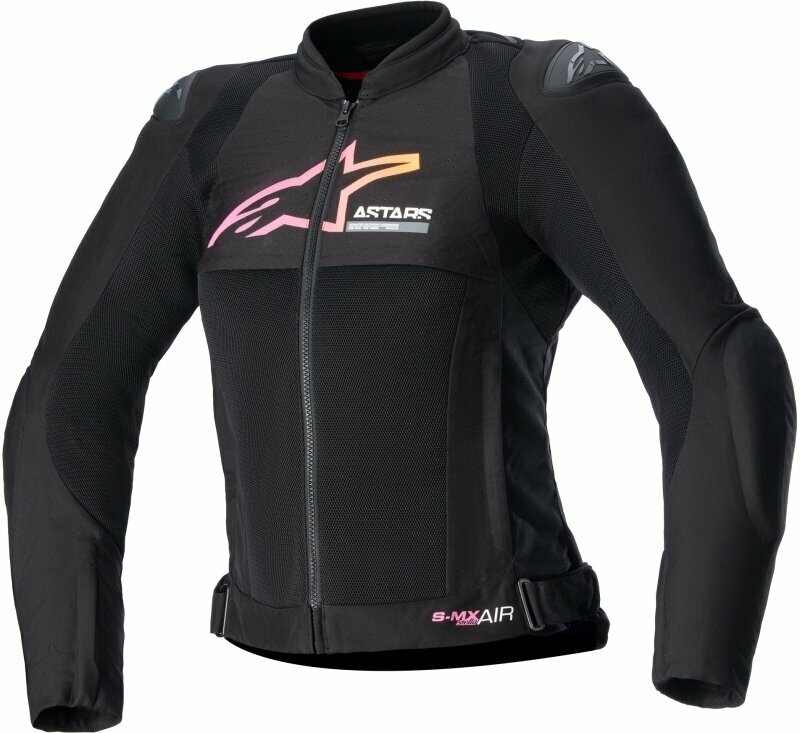 Textiele jas Alpinestars Stella SMX Air Jacket Black/Yellow/Pink XL Textiele jas