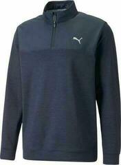 Tröja Puma Cloudspun Colorblock 1/4 Zip Navy Blazer/Navy Blazer S Villapaita