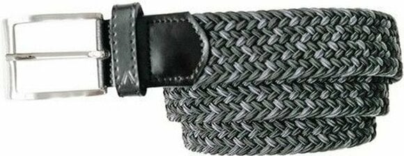 Pásek Alberto Gürtel Multicolor Braided Belt Grey/Green/Black 90 - 1