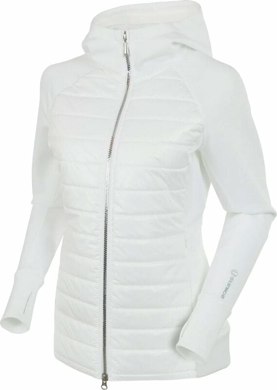 Jasje Sunice Womens Lola Thermal Stretch Jacket With Hood Pure White L