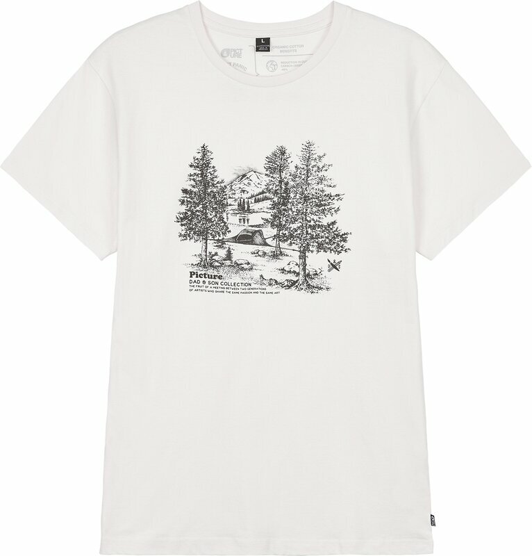 Μπλούζα Outdoor Picture D&S Wootent Tee Natural White S Κοντομάνικη μπλούζα