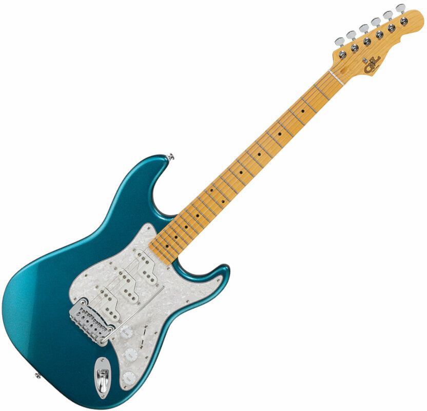 Guitarra elétrica G&L Comanche MP Emerald Blue Metallic