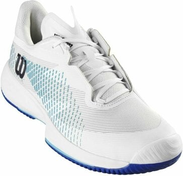 Férfi tenisz cipők Wilson Kaos Swift 1.5 Mens Tennis Shoe White/Blue Atoll/Lapis Blue 42 Férfi tenisz cipők - 1
