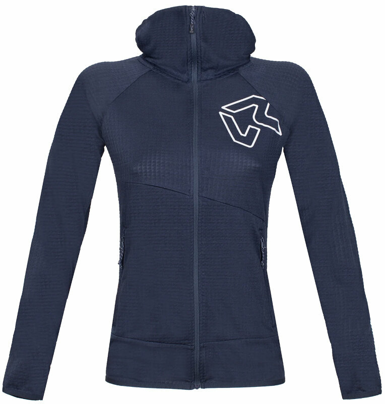 Rock Experience Pulóver Zebra Hoodie Woman Fleece Blue Nights L