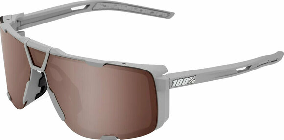 Kerékpáros szemüveg 100% Eastcraft Soft Tact Stone Grey/HiPER Crimson Silver Mirror Lens Kerékpáros szemüveg - 1