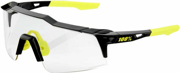 Cycling Glasses 100% Speedcraft SL Gloss Black/Photochromic Lens Cycling Glasses - 1