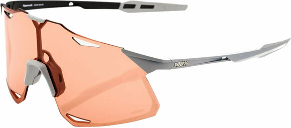 Cycling Glasses 100% Hypercraft Matte Stone Grey/HiPER Coral Lens Cycling Glasses - 1