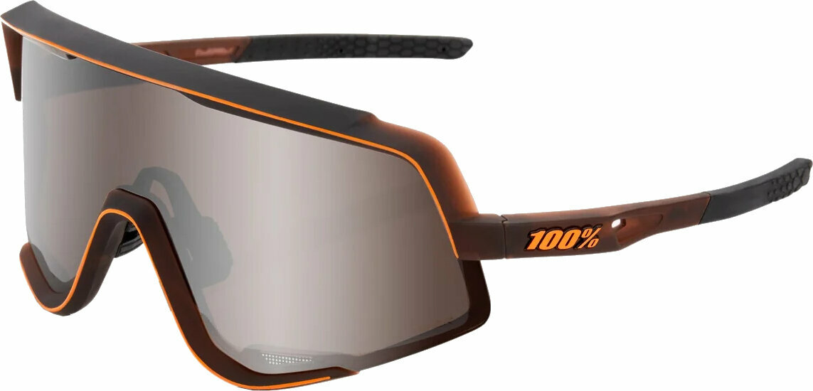 Cyklistické brýle 100% Glendale Matte Translucent Brown Fade/HiPER Silver Mirror Lens Cyklistické brýle