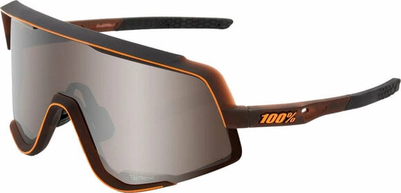 Cyklistické okuliare 100% Glendale Matte Translucent Brown Fade/HiPER Silver Mirror Lens Cyklistické okuliare - 1