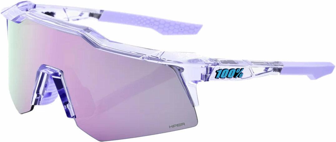 100% Speedcraft XS Polished Translucent Lavender/HiPER Lavender Mirror Lens