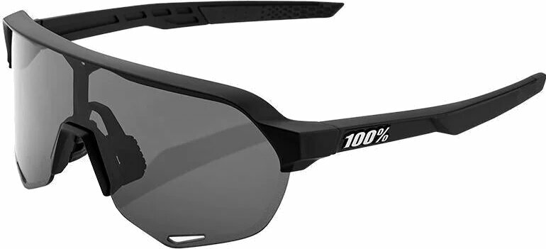 Cykelbriller 100% S2 Soft Tact Black/Smoke Lens Cykelbriller