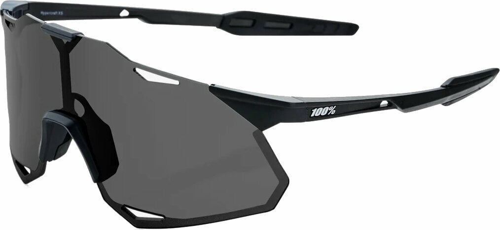 Cyklistické okuliare 100% Hypercraft XS Matte Black/Smoke Lens Cyklistické okuliare