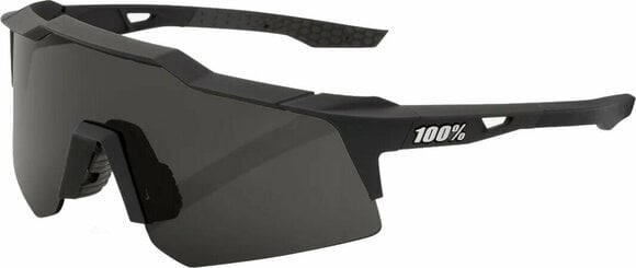 Cycling Glasses 100% Speedcraft XS Soft Tact Black/Smoke Lens Cycling Glasses - 1