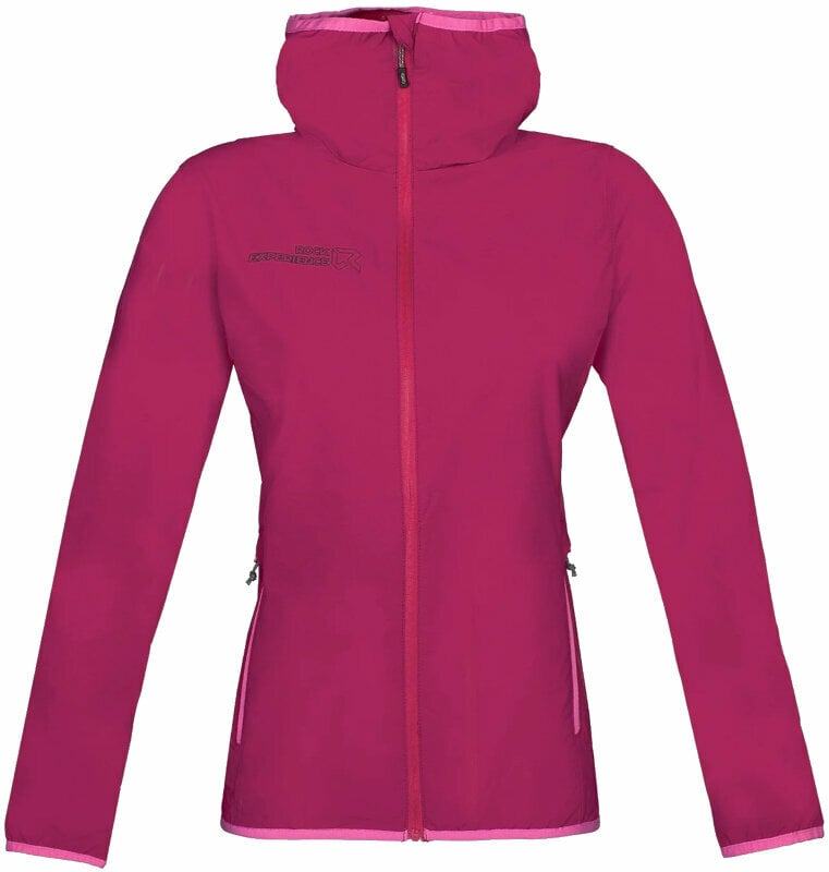 Giacca outdoor Rock Experience Solstice 2.0 Hoodie Softshell Woman Jacket Cherries Jubilee/Super Pink M Giacca outdoor