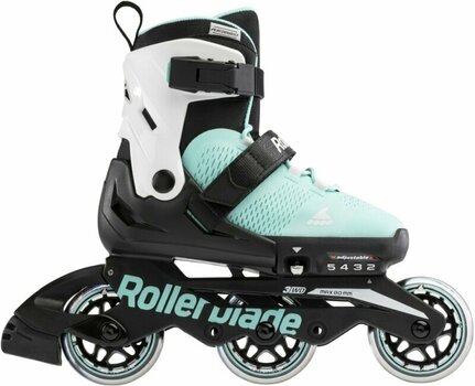 Roller Skates Rollerblade Microblade 3WD JR Aqua/White 33-36,5 Roller Skates - 1