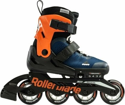 Roller Skates Rollerblade Microblade JR Midnight Blue/Warm Orange 33-36,5 Roller Skates - 1