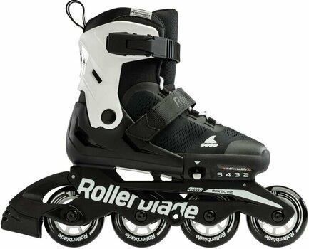 Rollers en ligne Rollerblade Microblade JR Black/White 36,5-40,5 Rollers en ligne - 1