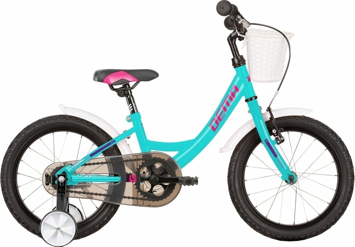 Bicicleta para niños DEMA Ella Turquoise 16" Bicicleta para niños