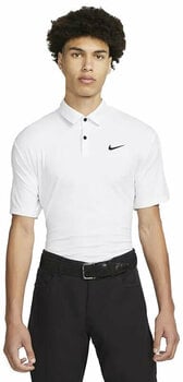 Polo Nike Dri-Fit Tour Mens Solid Golf Polo White/Black M - 1