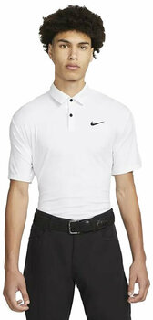 Koszulka Polo Nike Dri-Fit Tour Mens Solid Golf Polo White/Black L - 1