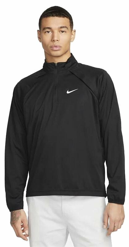 Jakke Nike Repel Tour Mens 1/2-Zip Golf Jacket Black/White M