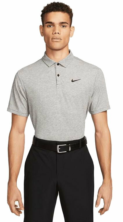 Polo trøje Nike Dri-Fit Tour Heather Mens Golf Polo Black/Black XL Polo trøje