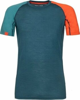 Termounderkläder Rock Experience Makani 2.0 SS Man T-Shirt Reflecting Pond/Deep Jungle/Cherry Tomato XL Termounderkläder - 1