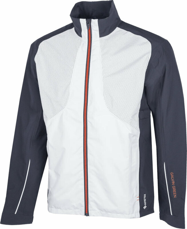 Vodoodporna jakna Galvin Green Albert Mens Jacket White/Navy/Orange 3XL