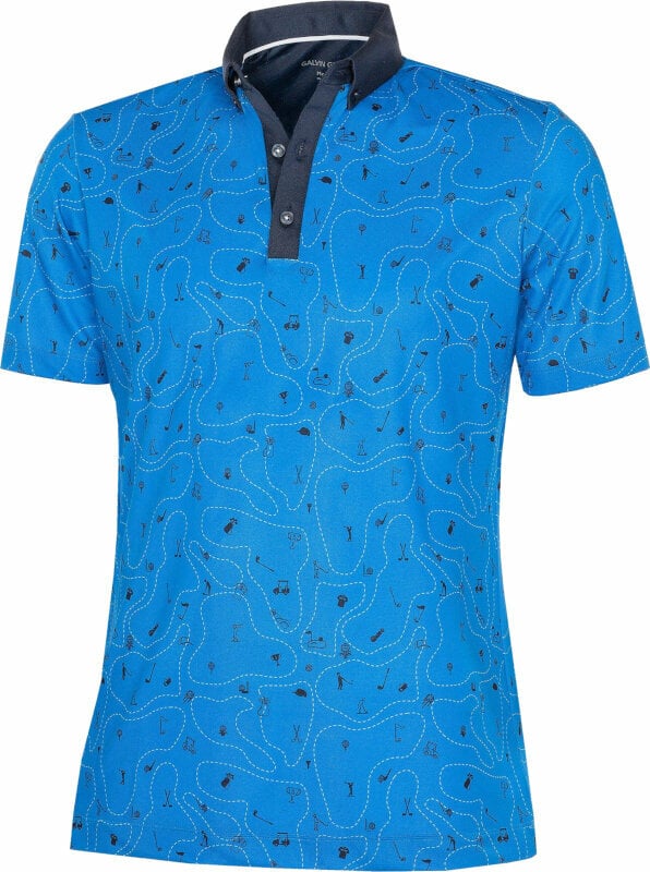 Camiseta polo Galvin Green Miro Mens Polo Shirt Blue/Navy 2XL