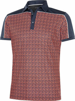 Camiseta polo Galvin Green Millard Mens Polo Shirt Navy/Orange/White XL - 1