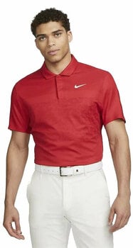 Polo Shirt Nike Dri-Fit ADV Tiger Woods Mens Golf Polo Gym Red/University Red/White S - 1