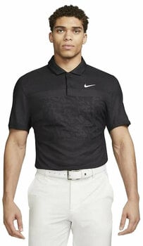 Camiseta polo Nike Dri-Fit ADV Tiger Woods Mens Golf Polo Black/Anthracite/White M - 1