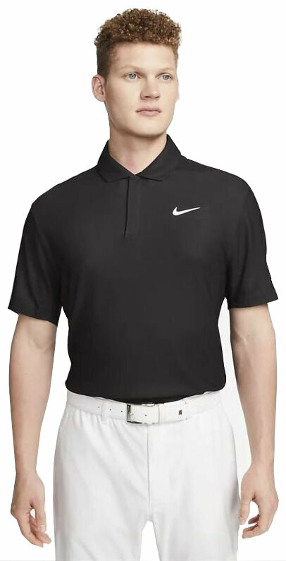 Camisa pólo Nike Dri-Fit Tiger Woods Mens Golf Polo Black/Anthracite/White S