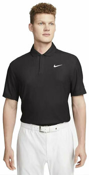 Camisa pólo Nike Dri-Fit Tiger Woods Mens Golf Polo Black/Anthracite/White S - 1