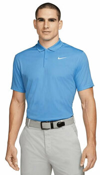 Polo Shirt Nike Dri-Fit Victory Mens Golf Polo University Blue/White S - 1