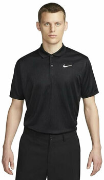Polo Shirt Nike Dri-Fit Victory+ Mens Golf Polo Black/White L - 1