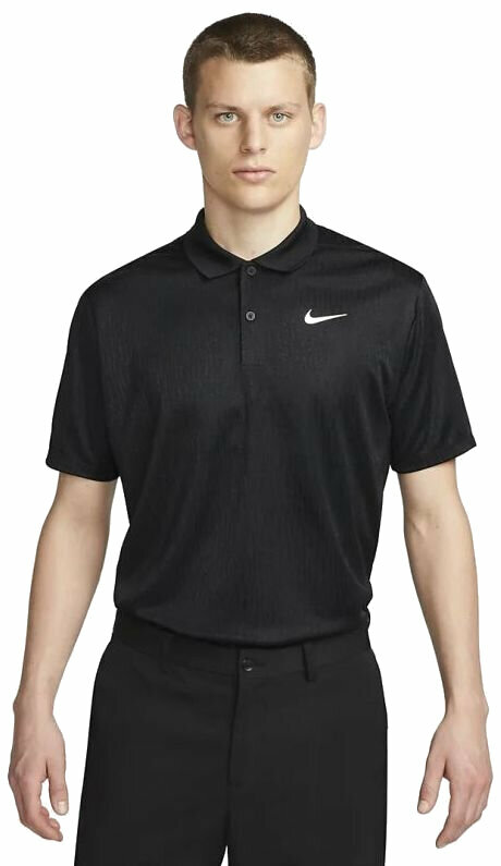 Poolopaita Nike Dri-Fit Victory+ Mens Golf Polo Black/White XL