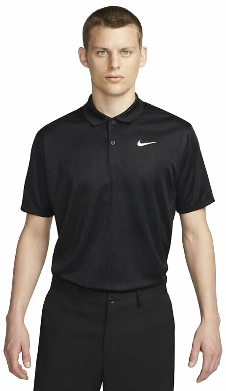 Polo Nike Dri-Fit Victory+ Mens Golf Polo Black/White 2XL