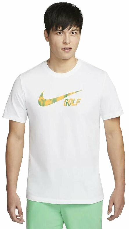 Πουκάμισα Πόλο Nike Swoosh Mens Golf T-Shirt Λευκό L