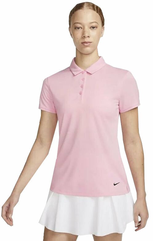 Polo majice Nike Dri-Fit Victory Womens Golf Polo Medium Soft Pink/Black L